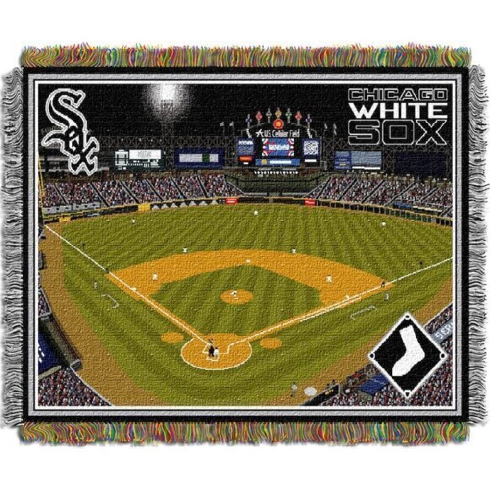 NWT Chicago White Sox Stadium Tapestry Throw Blanket 48x60 MLB Northwest